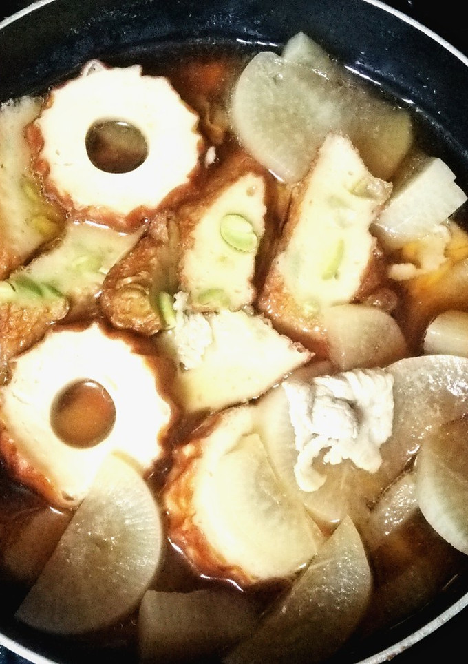 大根と豚肉と練物の仲良し煮(*^^)v-レシピのメイン写真