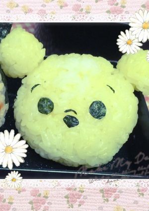 キャラ弁★ツムツムプーさんおにぎりお弁当-レシピのメイン写真
