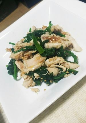 ささみとほうれん草の和風あえ-レシピのメイン写真