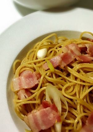 ベーコンとネギの和風パスタ-レシピのメイン写真