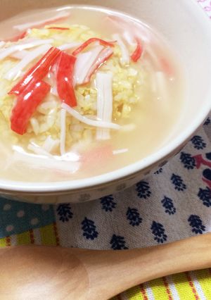 寒い日に♡カニカマあんかけ炒飯-レシピのメイン写真