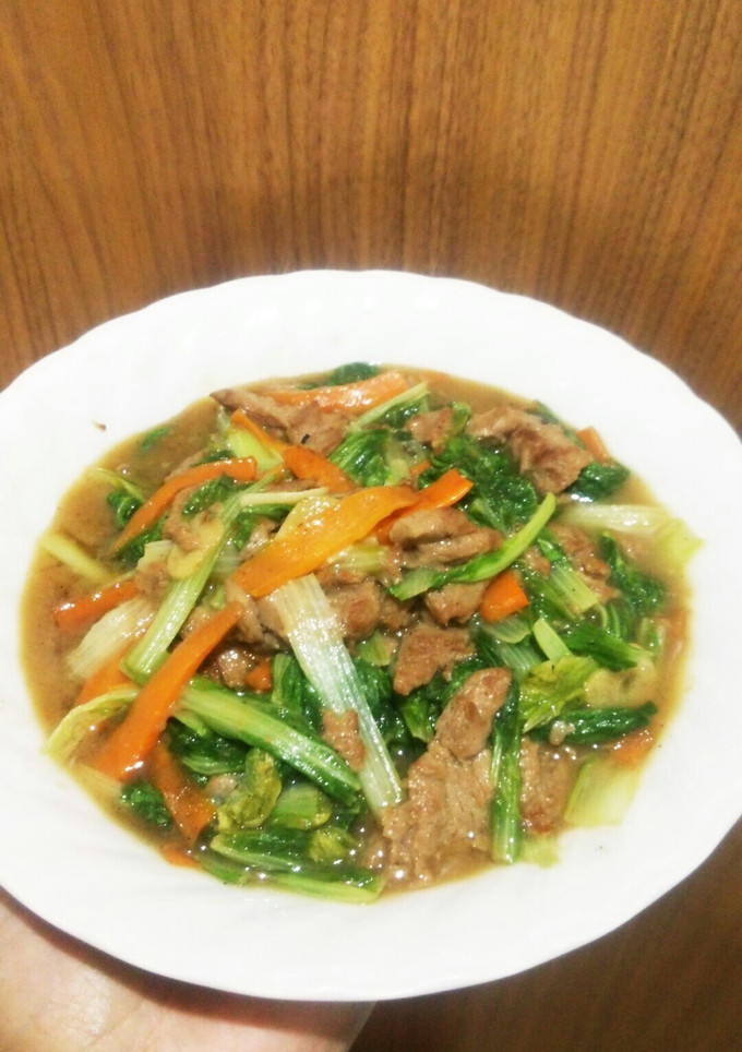 大豆のお肉と山東菜の中華風炒め-レシピのメイン写真