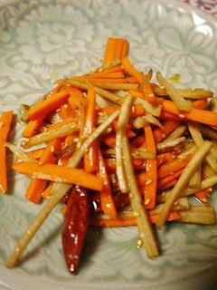 スパイスきんぴらゴボウ-レシピのメイン写真