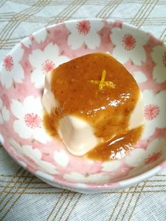 絹ごし豆腐の柚子胡麻みそかけ-レシピのメイン写真