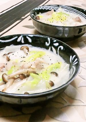 創味で簡単♪鶏&白菜の中華風クリーム煮-レシピのメイン写真