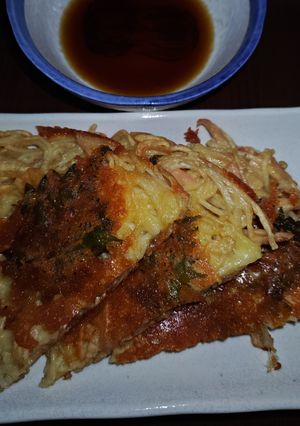 ギョニソとしそとチーズの冷麦チヂミ-レシピのメイン写真