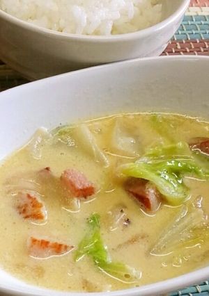 まろやか　白菜とベーコンのクリーム煮-レシピのメイン写真