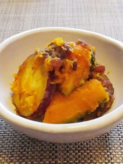 カボチャとさつま芋の小豆和え-レシピのメイン写真