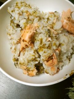 海苔と鮭の中華風炊き込みご飯-レシピのメイン写真