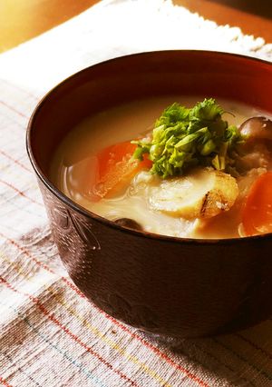 温まる♡おろし蓮根と根菜の白いお味噌汁-レシピのメイン写真