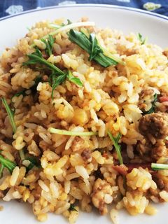 創味シャンタンで水菜と焼豚焼飯!簡単炒飯-レシピのメイン写真