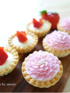 お花のレアチーズタルト-レシピのメイン写真