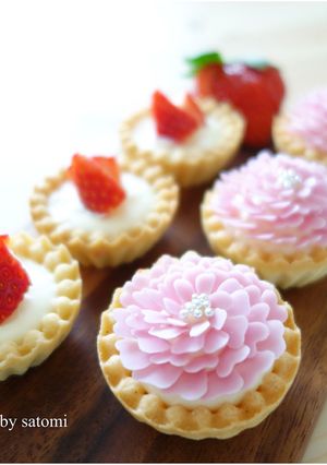 お花のレアチーズタルト-レシピのメイン写真