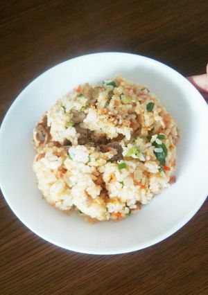ﾈｷﾞ塩豚炒飯!!-レシピのメイン写真