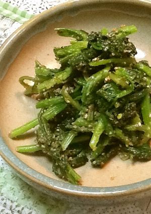 大人味♪春菊&ほうれん草の胡麻和え-レシピのメイン写真