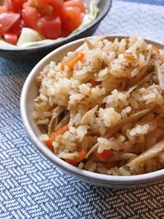 炊き込みご飯~きんぴらごぼう風-レシピのメイン写真