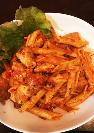 簡単！鶏肉のトマトソース煮込み-レシピのメイン写真