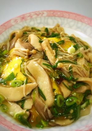 キノコムライス（余ったラーメンスープで）-レシピのメイン写真
