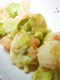 春色☆そら豆の天ぷら-レシピのメイン写真