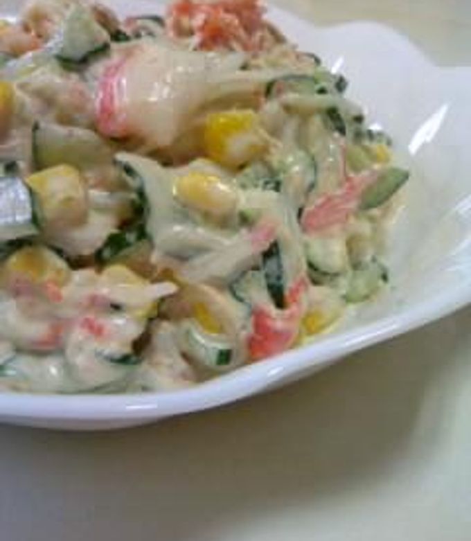 カニ風味サラダ by あるぴ 【クックパッド】 簡単おいしいみんなの