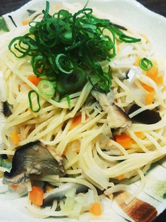 お出汁で作るスパゲティ出汁スパ♡-レシピのメイン写真