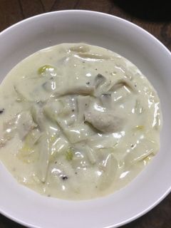 簡単!鶏胸肉と白菜・きのこのクリーム煮♡-レシピのメイン写真