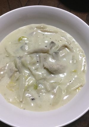 簡単!鶏胸肉と白菜・きのこのクリーム煮♡-レシピのメイン写真
