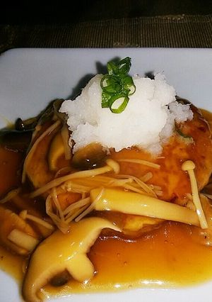 豆腐ハンバーグのきのこソース-レシピのメイン写真