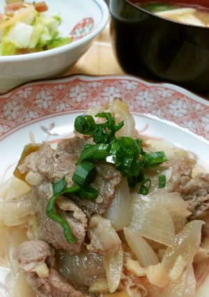下仁田ネギと入肉の煮物 生姜:たっぷり!-レシピのメイン写真