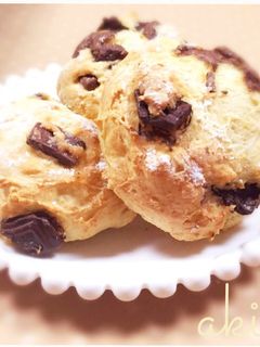 簡単♡HMでチョコ*豆腐パン-レシピのメイン写真