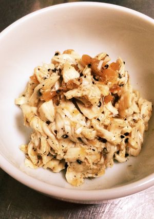 ご飯の友 青じそドレで梅ささみ♡-レシピのメイン写真