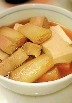まぐろのブツ切りで◇ねぎま鍋風煮物-レシピのメイン写真