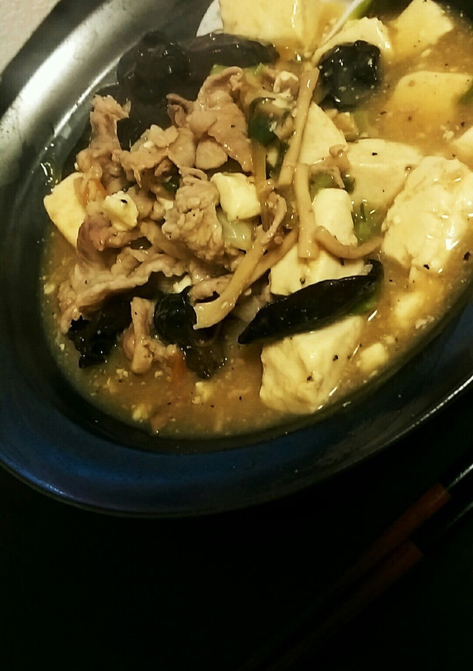 簡単中華♪野菜と豚肉と豆腐の中華あん炒め-レシピのメイン写真