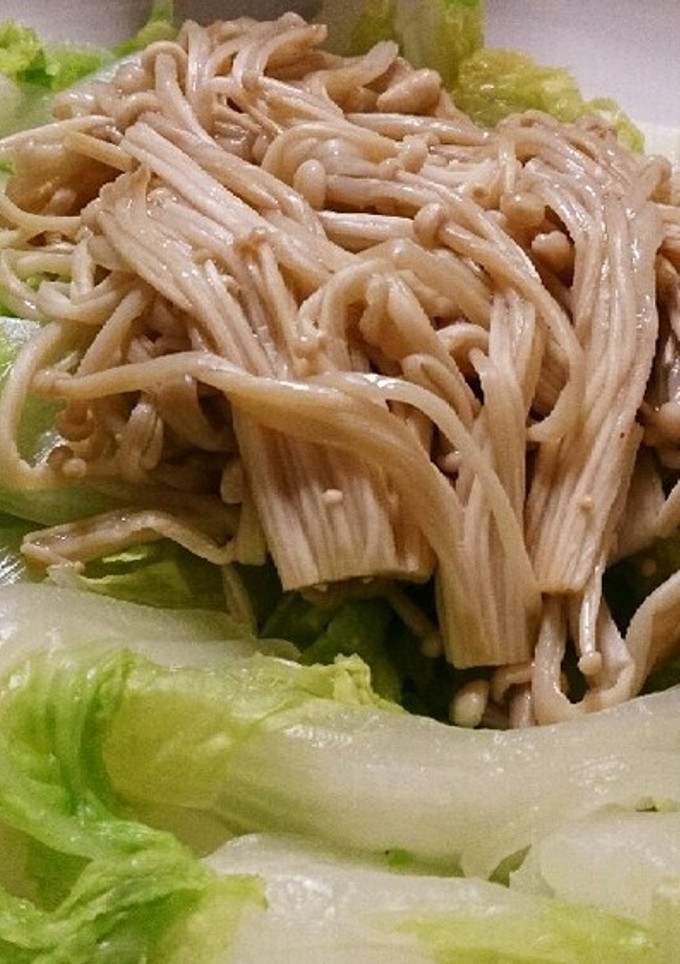 *焼きえのきと白菜のおひたし*-レシピのメイン写真