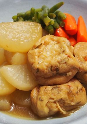 レンジで大根とがんもどきの煮物～きび糖-レシピのメイン写真
