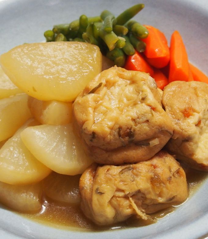 レンジで大根とがんもどきの煮物～きび糖-レシピのメイン写真