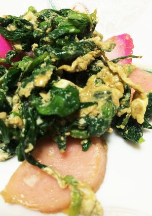 ちゃちゃっと！チンゲン菜の卵とじ-レシピのメイン写真