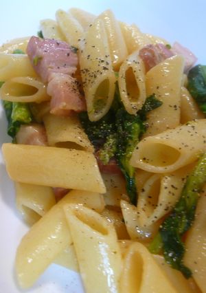 柚子胡椒風味☆菜の花とベーコンのパスタ-レシピのメイン写真