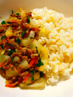 ファンケル「発芽米」で野菜丼-レシピのメイン写真