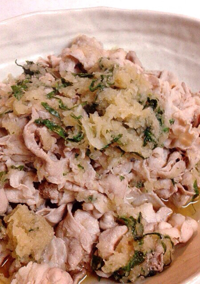 豚肉みぞれ和え大葉風味♪-レシピのメイン写真