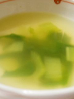 チンゲン菜 スープ 超簡単-レシピのメイン写真