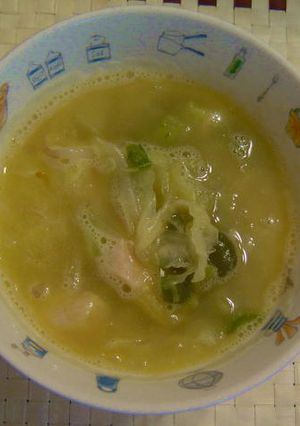 鶏ハムと春キャベツのスープ-レシピのメイン写真