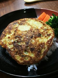 余った餃子の具で 天津飯風どんぶり-レシピのメイン写真