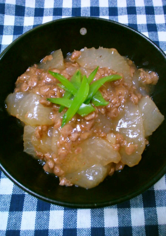 大豆のお肉で　大根のそぼろ煮-レシピのメイン写真