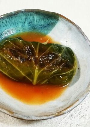 大豆のお肉でトマトスープロールキャベツ♡-レシピのメイン写真