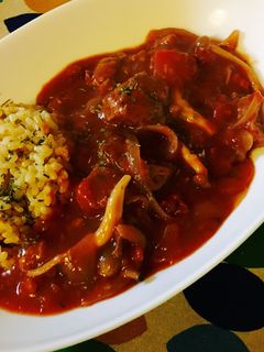 大豆のお肉で☆ビーフストロガノフ風-レシピのメイン写真