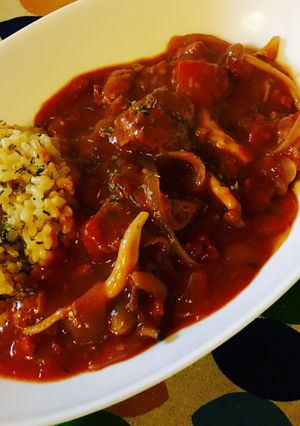 大豆のお肉で☆ビーフストロガノフ風-レシピのメイン写真