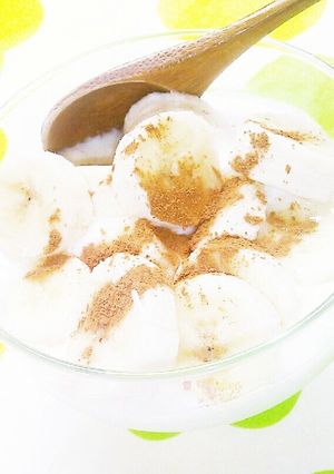 朝食に♪シナモンバナナヨーグルト-レシピのメイン写真