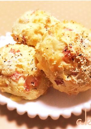 簡単♡HMでチーズとベーコンの豆腐パン-レシピのメイン写真