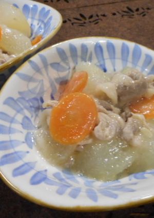 豚肉と冬瓜の味噌煮-レシピのメイン写真